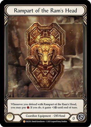 Rampart of the Ram's Head [U-ELE203] (Tales of Aria Unlimited)  Unlimited Rainbow Foil