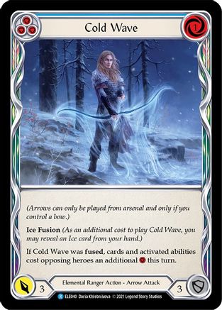 Cold Wave (Blue) [U-ELE040] (Tales of Aria Unlimited)  Unlimited Normal