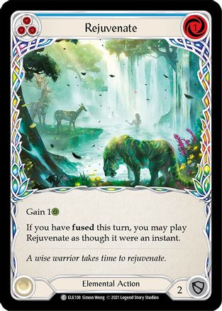 Rejuvenate (Blue) [U-ELE108] (Tales of Aria Unlimited)  Unlimited Rainbow Foil