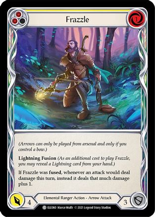 Frazzle (Yellow) [ELE060] (Tales of Aria)  1st Edition Rainbow Foil