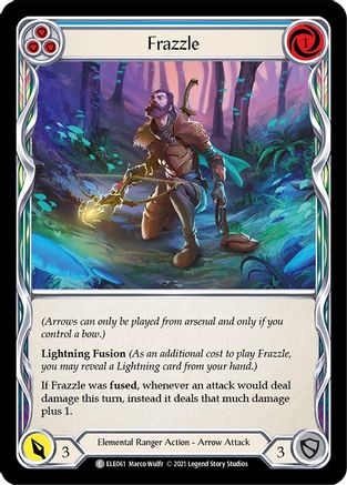 Frazzle (Blue) [U-ELE061] (Tales of Aria Unlimited)  Unlimited Rainbow Foil