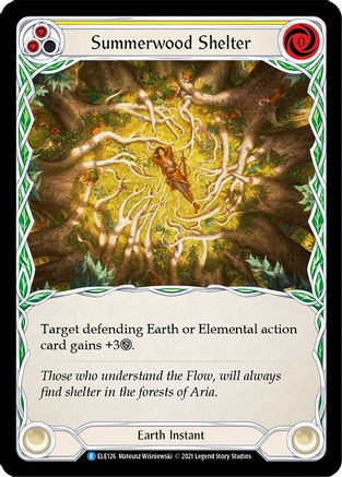 Summerwood Shelter (Yellow) [U-ELE126] (Tales of Aria Unlimited)  Unlimited Rainbow Foil