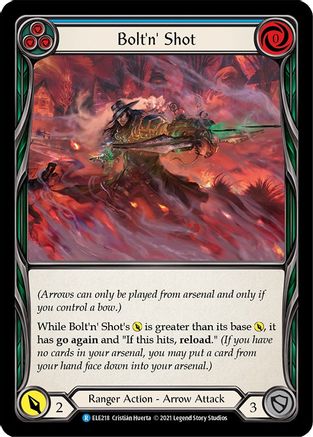Bolt'n' Shot (Blue) [ELE218] (Tales of Aria)  1st Edition Rainbow Foil