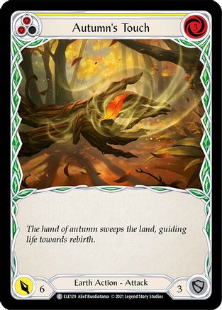 Autumn's Touch (Yellow) [U-ELE129] (Tales of Aria Unlimited)  Unlimited Rainbow Foil