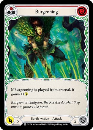 Burgeoning (Red) [ELE134] (Tales of Aria)  1st Edition Normal