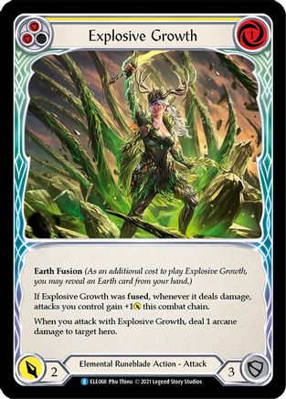 Explosive Growth (Yellow) [U-ELE068] (Tales of Aria Unlimited)  Unlimited Normal
