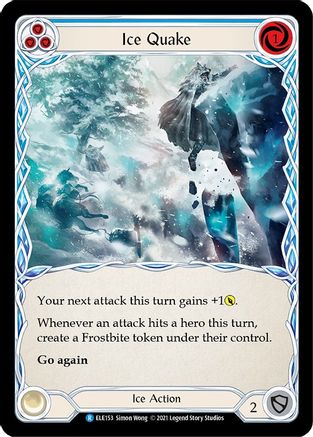 Ice Quake (Blue) [U-ELE153] (Tales of Aria Unlimited)  Unlimited Rainbow Foil