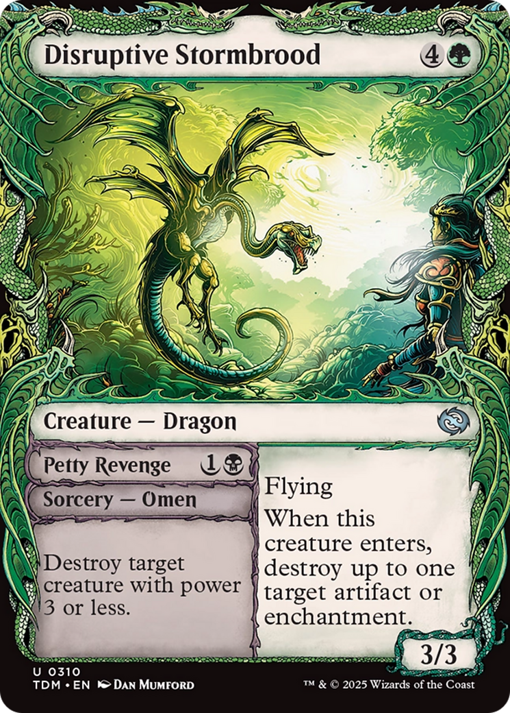 Disruptive Stormbrood (Showcase) (TDM-310) - Tarkir: Dragonstorm