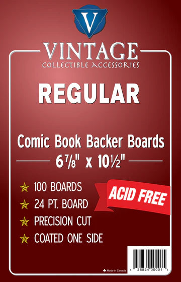 Comic Pro Line Regular Size Boards - 24pt - 6 7/8" x 10 1/2"