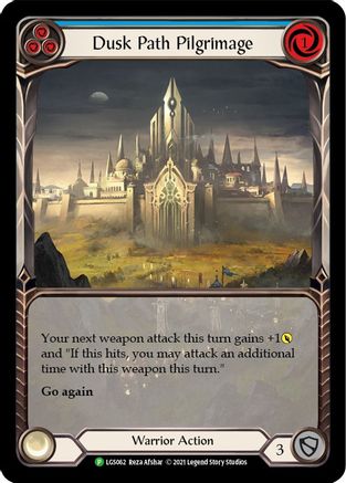 Dusk Path Pilgrimage (Blue) [LGS062] (Promo)  Rainbow Foil