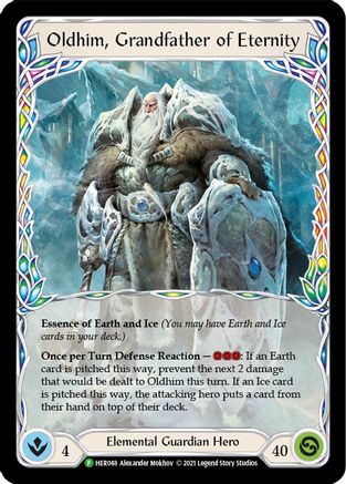 Oldhim, Grandfather of Eternity [HER048] (Promo)  Rainbow Foil