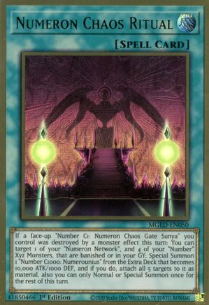 Numeron Chaos Ritual [MGED-EN050] Gold Rare