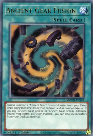Ancient Gear Fusion [MGED-EN147] Rare