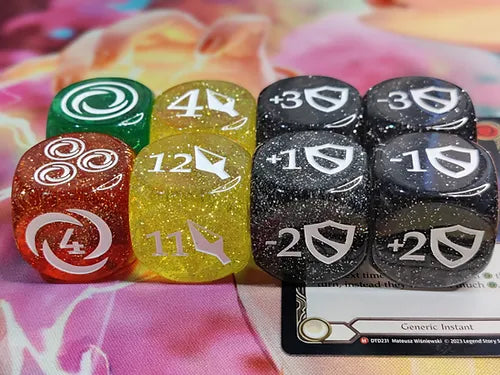 Flesh and Blood Dice Set - Glitter - 25mm