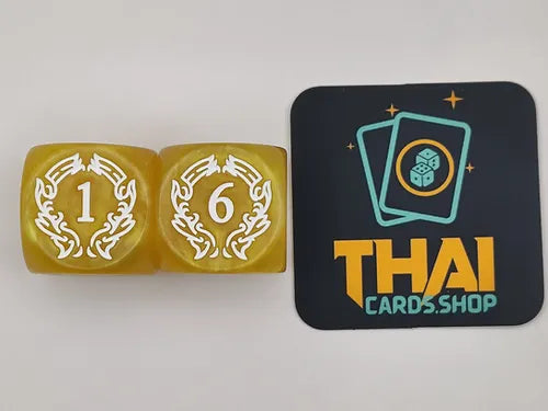 Flesh and Blood Dice Set - Yellow - Marble - Spectral Shield - 25mm