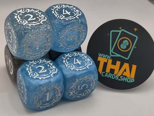 Flesh and Blood Dice Set - Frostbite Counter Marble 25mm