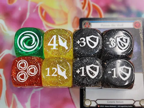 Flesh and Blood Dice Set - Glitter - 25mm