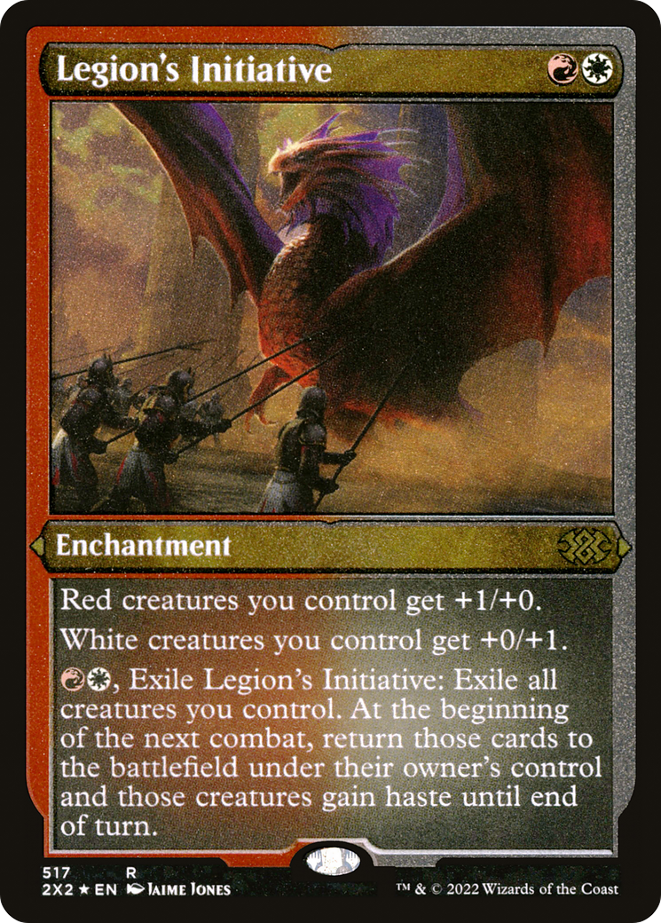 Legion's Initiative (Foil Etched) (2X2-517) - Double Masters 2022 Foil