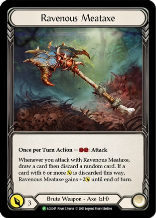 Ravenous Meataxe [LGS047] (Promo)  Cold Foil