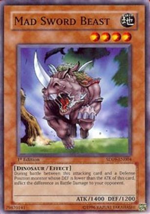 Mad Sword Beast [SD09-EN004] Common