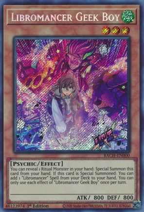 Libromancer Geek Boy [BACH-EN000] Secret Rare