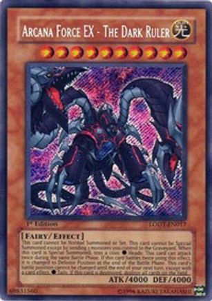 Arcana Force EX - The Dark Ruler [LODT-EN017] Secret Rare