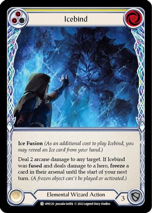 Icebind (Yellow) [UPR120] (Uprising)  Rainbow Foil
