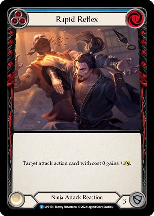 Rapid Reflex (Blue) [UPR164] (Uprising)  Rainbow Foil