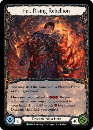 Fai, Rising Rebellion [HER058] (Promo)  Cold Foil