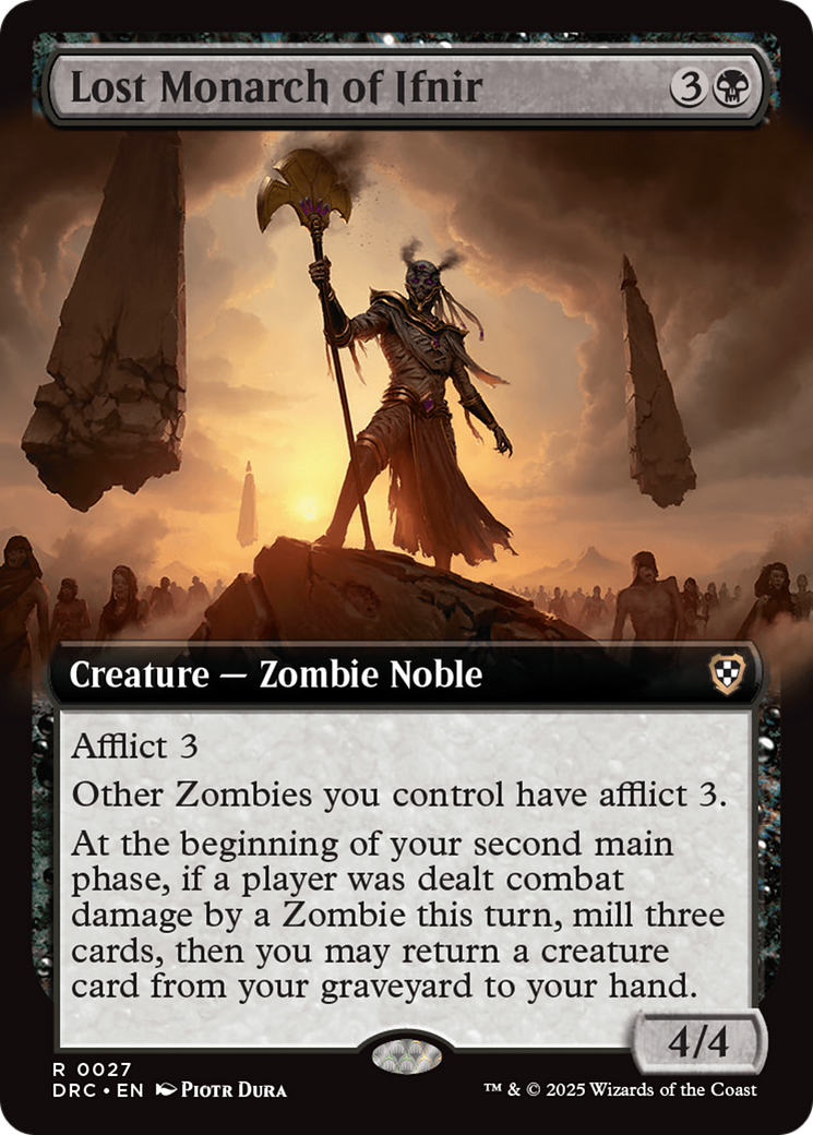 Lost Monarch of Ifnir (Extended Art) (-027) - Commander: Aetherdrift