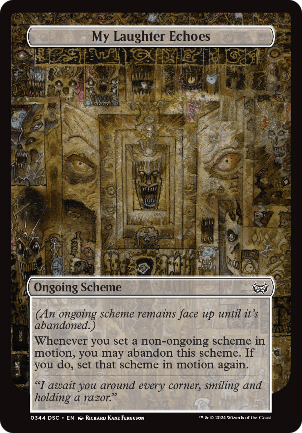 My Laughter Echoes (Full Art) [Duskmourn: House of Horror Commander]