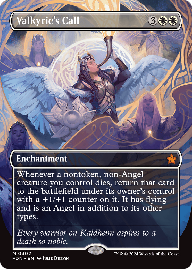Valkyrie's Call (FDN-302) - Foundations (Borderless) Foil