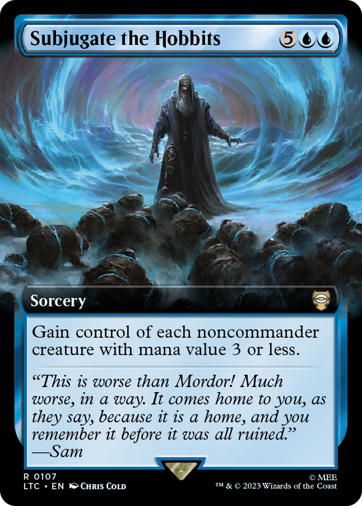 Subjugate the Hobbits (LTC-107) - Tales of Middle-earth Commander: (Extended Art) Foil