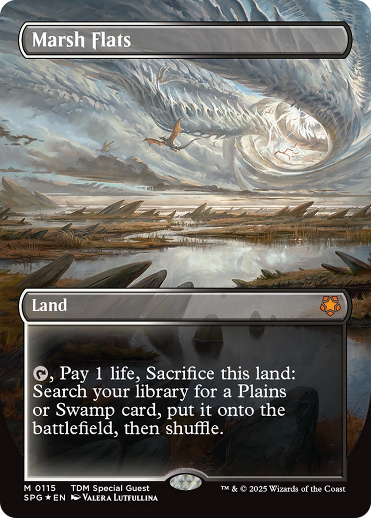 Marsh Flats (Borderless) (Dragonscale Foil) (SPG-115) - Special Guests