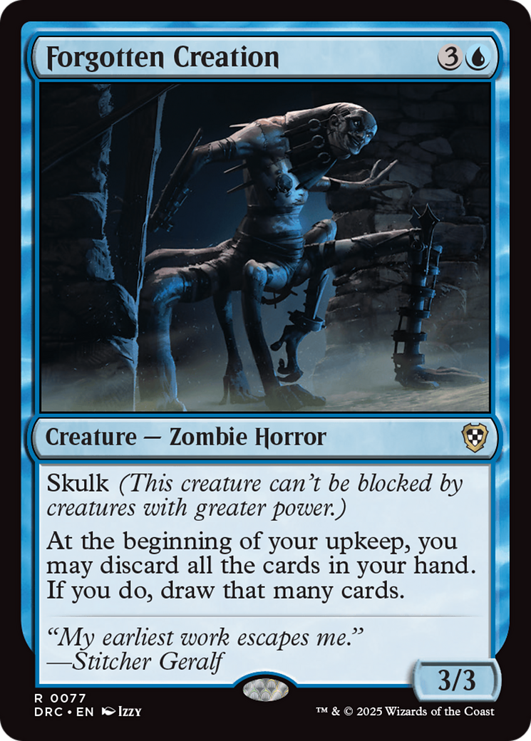 Forgotten Creation (-077) - Commander: Aetherdrift