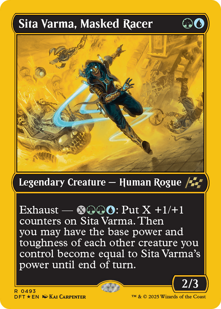 Sita Varma, Masked Racer (First-Place Foil) (-493) - Aetherdrift