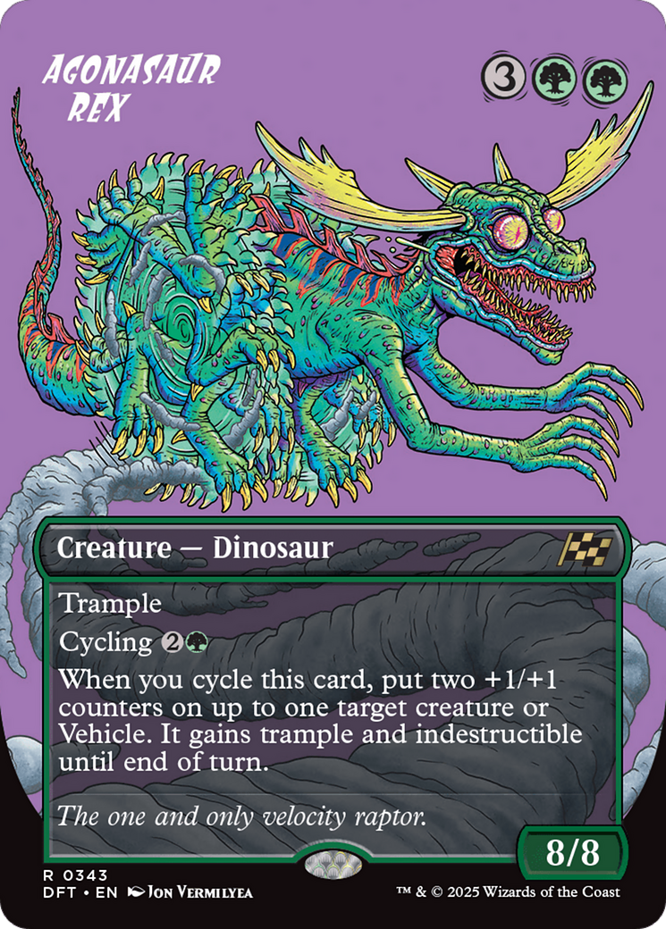 Agonasaur Rex (Borderless) (-343) - Aetherdrift