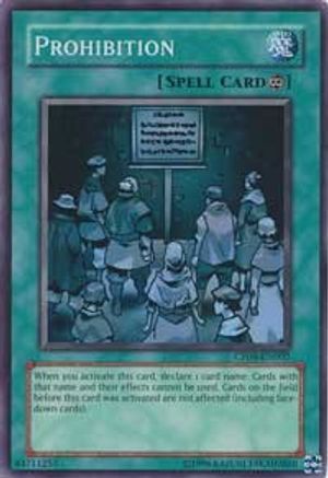 Prohibition [CP08-EN002] Super Rare