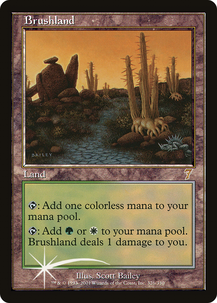 Brushland (7ED-326) - Seventh Edition Foil