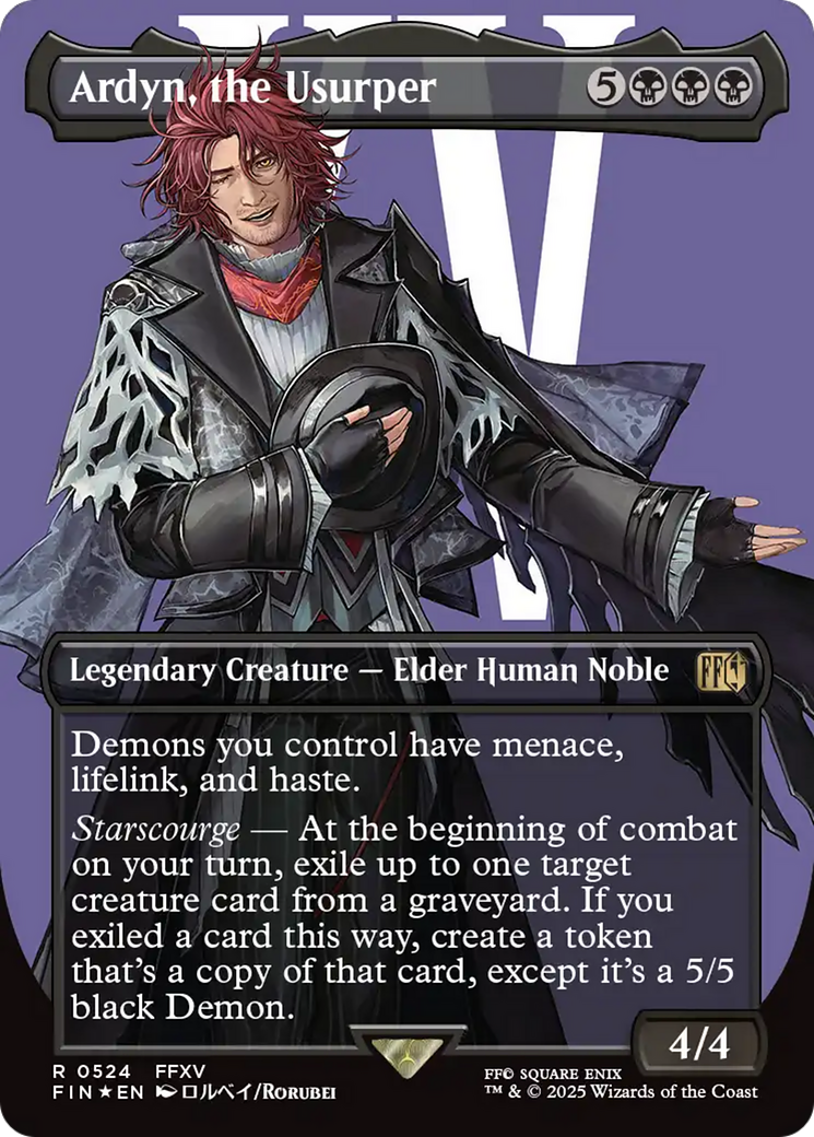 Ardyn, the Usurper (Borderless) (Surge Foil) (FIN-524) - FINAL FANTASY