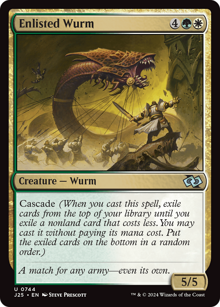 Enlisted Wurm (J25-744) - Foundations Jumpstart