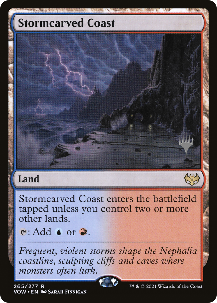 Stormcarved Coast (PPDMU-265P) - Innistrad: Crimson Vow Promos Foil