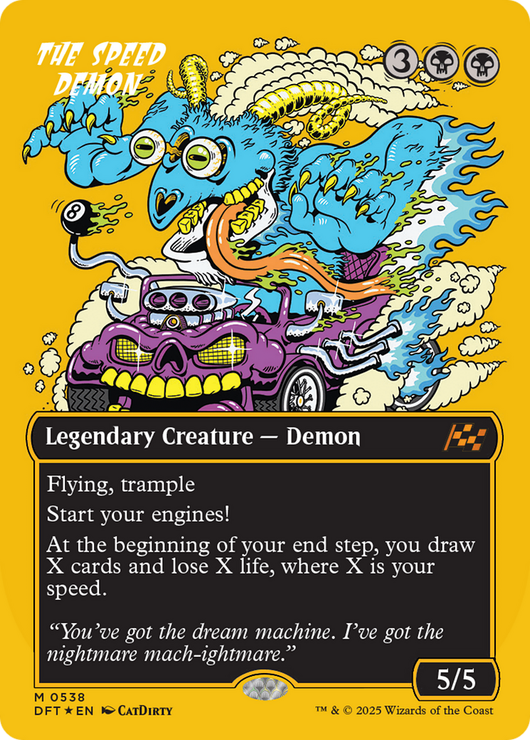 The Speed Demon (Borderless) (First-Place Foil) (-538) - Aetherdrift