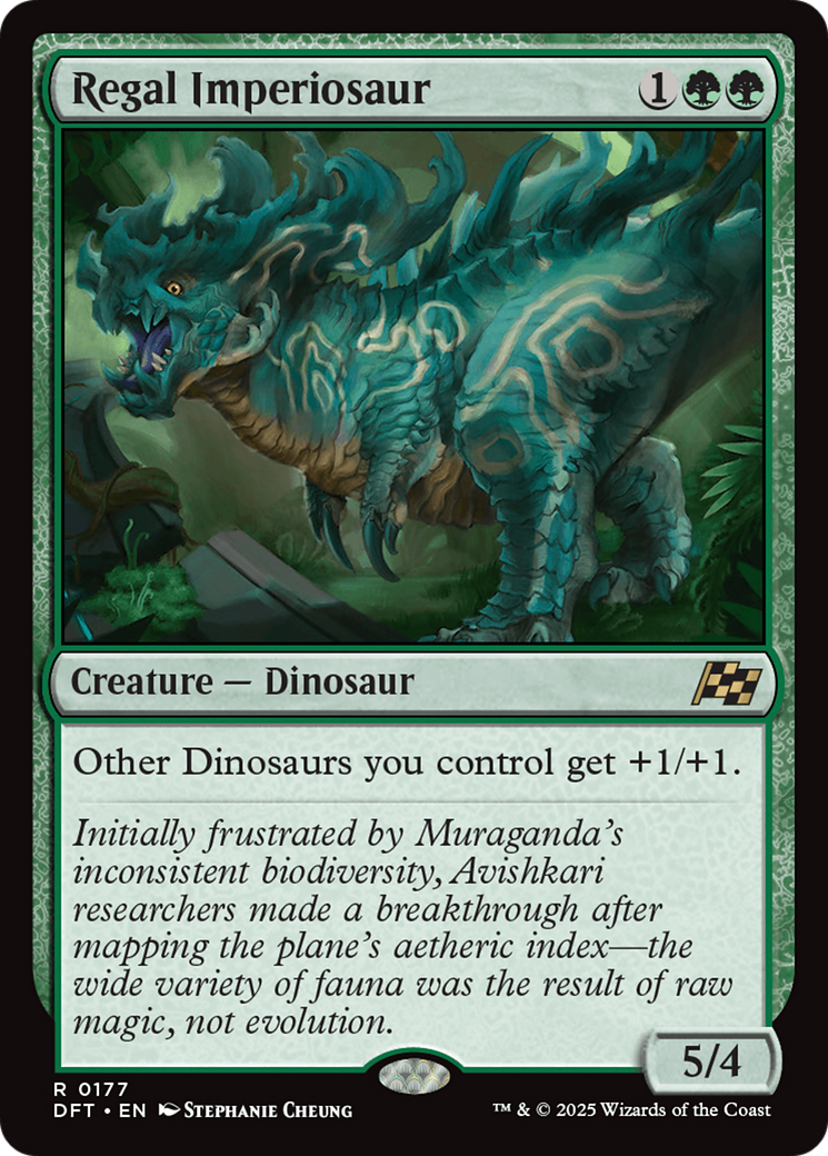 Regal Imperiosaur (-177) - Aetherdrift Foil