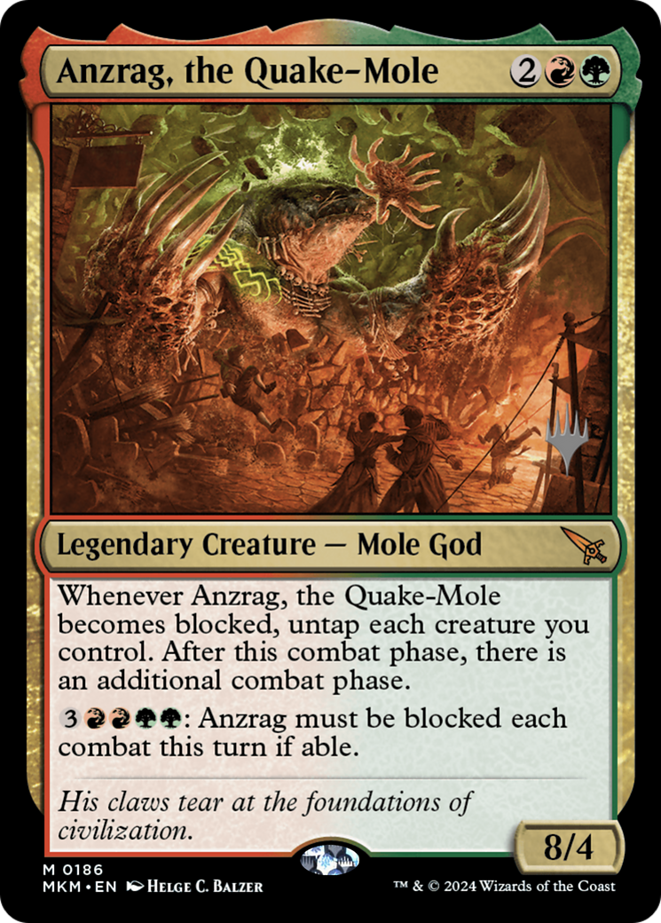 Anzrag, the Quake-Mole (PPMKM-186P) - Murders at Karlov Manor Promos Foil