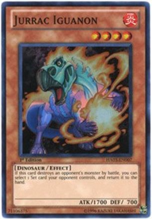 Jurrac Iguanon [HA03-EN007] Super Rare