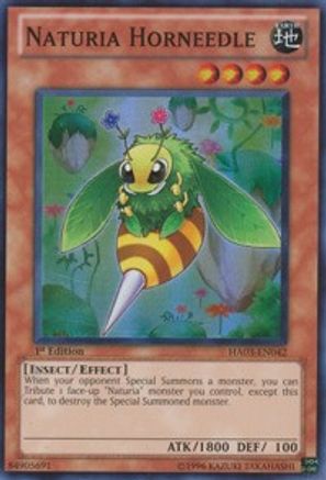 Naturia Horneedle [HA03-EN042] Super Rare
