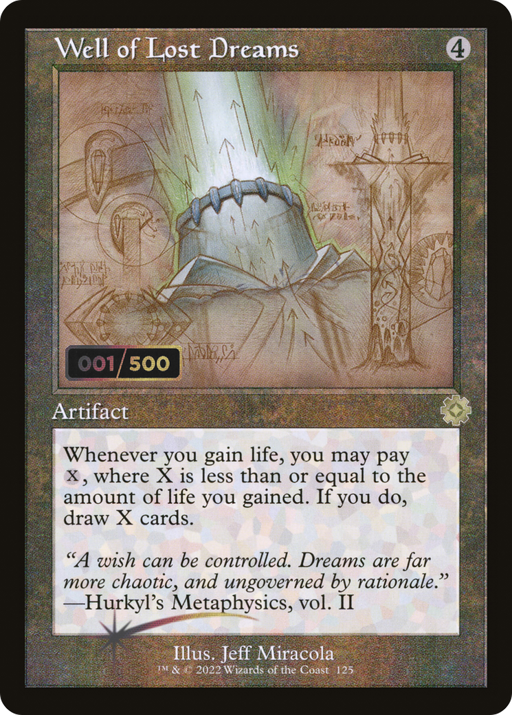 Well of Lost Dreams (Retro Schematic) (Serial Numbered) [The Brothers' War Retro Artifacts]