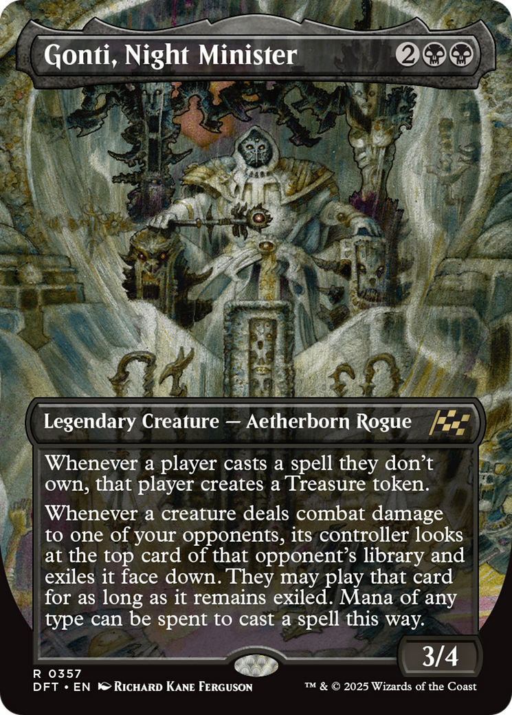 Gonti, Night Minister (Borderless) (-357) - Aetherdrift Foil