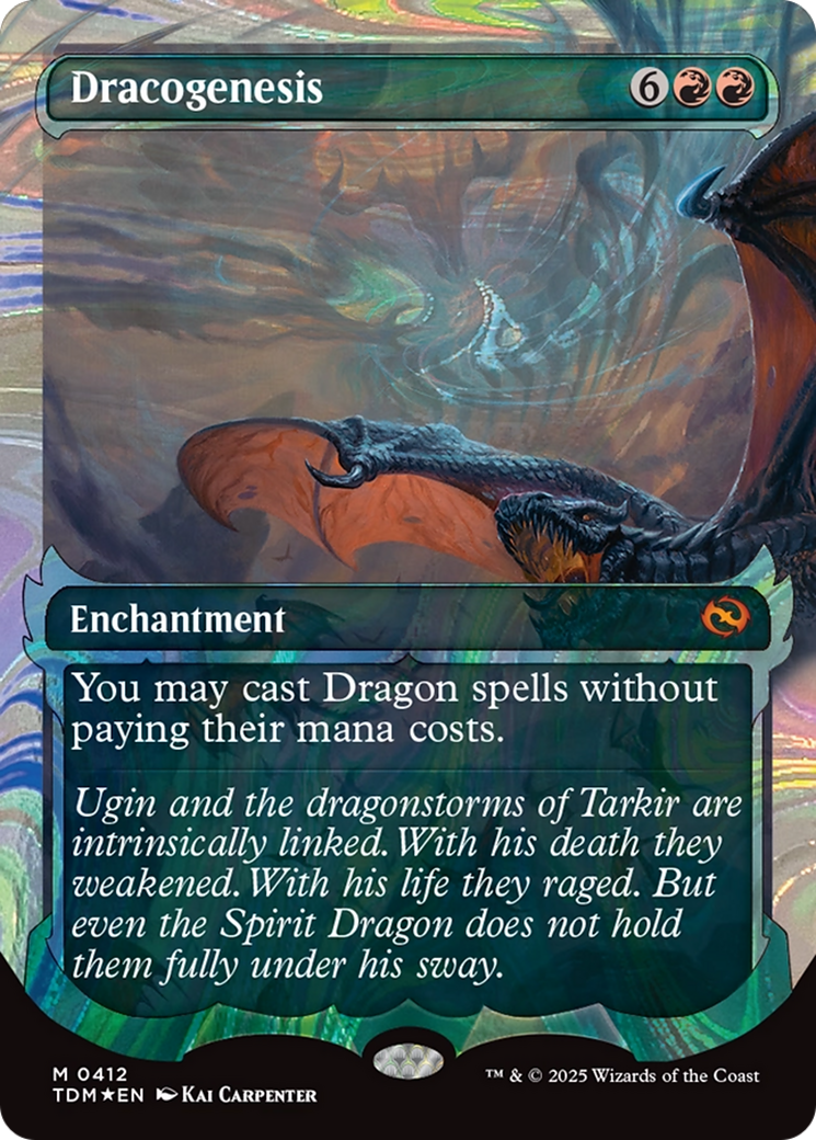 Dracogenesis (0412) (Showcase) (Halo Foil) (TDM-412) - Tarkir: Dragonstorm